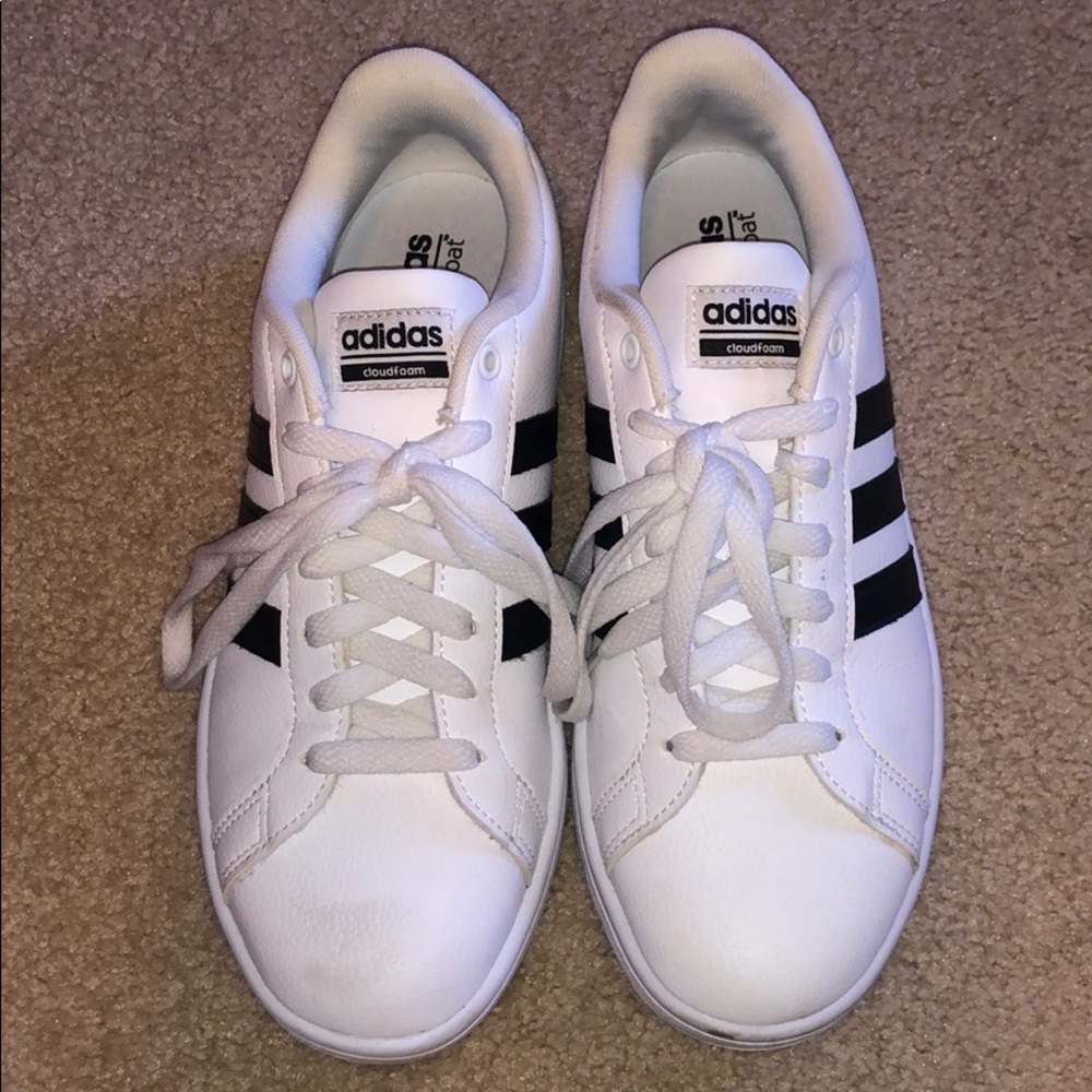 Adidas women’s white sneakers